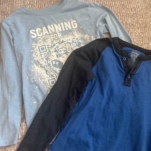 LOT 2 Boys Shirts Size 8